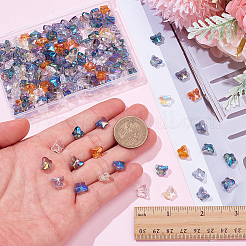 200Pcs 10 Styles Mixed Styles Electroplate Transparent Glass Beads Strands&nbsp;EGLA-SC0001-57