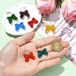8Pcs 8 Colors Transparent Glass Pendants&nbsp;GLAA-CJ0002-83