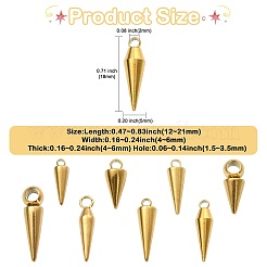 40Pcs 8 Styles Stainless Steel Pendants&nbsp;STAS-CJ0003-65