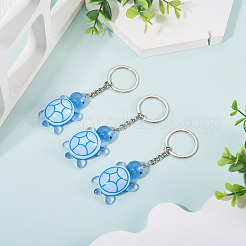 3Pcs Luminous Resin Keychains&nbsp;HJEW-TA0001-39B