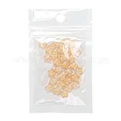 Spray Painted Transparent Glass Beads&nbsp;GLAA-FS0001-01B