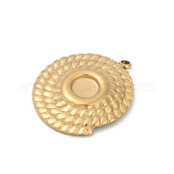 304 Stainless Steel Pendant Cabochon Settings&nbsp;STAS-P383-10G