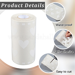 PVC Waterproof Self-adhesive Lace Flower Stickers for Glass Window Decoration&nbsp;DIY-WH20002-636B