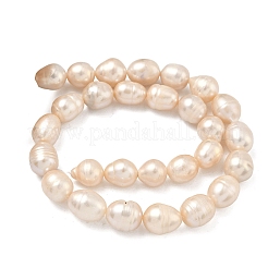 Natural Cultured Freshwater Pearl Beads Strands&nbsp;PEAR-D003-01D-13