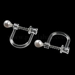 Resin Clip-on Earring Findings&nbsp;FIND-H046-08