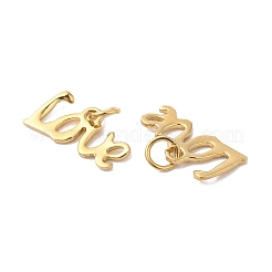 Ion Plating(IP) 304 Stainless Steel Charms&nbsp;STAS-Q215-25G