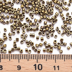 Plated Glass Cylinder Beads&nbsp;SEED-S047-E-009