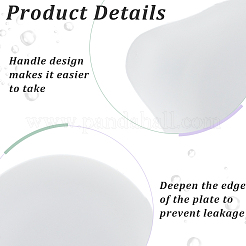Disposable Plastic Plate&nbsp;AJEW-WH0314-612B
