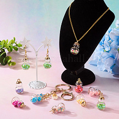 32Pcs 8 Colors Glass Gourd Pendants&nbsp;GLAA-TA0001-53