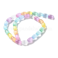 Macaron Color Natural Selenite Beads Strands&nbsp;X1-G-B102-A01-02
