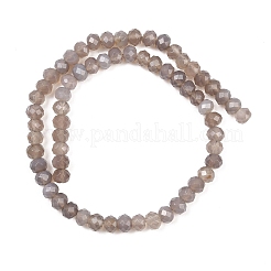 Natural Grey Agate Beads Strands&nbsp;G-C259-A36-5x8mm