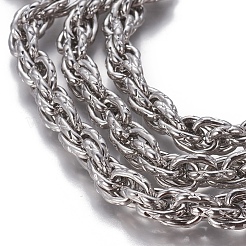 Tarnish Resistant 304 Stainless Steel Rope Chains&nbsp;CHS-P007-06P