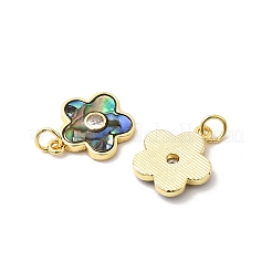 Brass Micro Pave Cubic Zirconia Pendants&nbsp;KK-K384-11G
