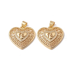 Rack Plating Brass Pendants&nbsp;KK-D087-35G