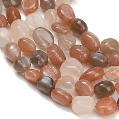 Natural Multi-Moonstone Beads Strands&nbsp;GG-CBAC61B-B03-01