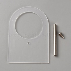 Arch Shaped Acrylic Display Stands for Soft Silicone Ear Shaped Earring Displays Mould&nbsp;ODIS-WH0043-166