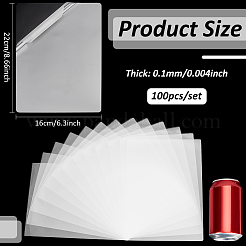 100Pcs Plastic Laminating Pouch Film Photo Protecting Sheets&nbsp;AJEW-WH0606-55H
