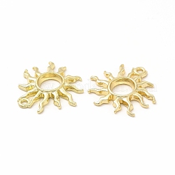 Rack Plating Alloy Open Back Bezel Pendants&nbsp;FIND-G054-04LG