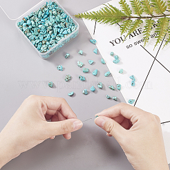 Synthetic Turquoise Chip Bead Strands&nbsp;G-CJ0001-09