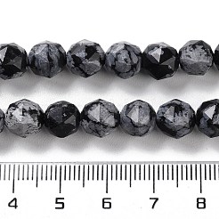 Natural Snowflake Obsidian Beads Strands&nbsp;G-NH0021-A09-01