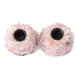 Natural Rose Quartz Candle Holders&nbsp;PW-WG32462-01