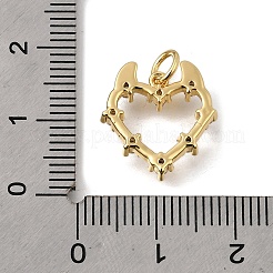 Brass Micro Pave Cubic Zirconia Pendants&nbsp;KK-U072-01A-G