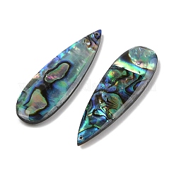 Natural Paua Shell Pendants&nbsp;SSHEL-I026-08A