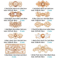 20 Sets 10 Styles Alloy Snap Lock Clasps&nbsp;FIND-CP0001-42