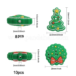 16pcs 2 Styles Food Grade Eco-Friendly Silicone Beads&nbsp;SIL-CA0001-71