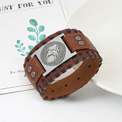 1Pc Imitation Leather Braided Bracelets&nbsp;BJEW-CL0001-08