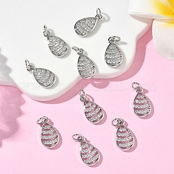 SHEGRACE Brass Micro Pave Cubic Zirconia Pendants&nbsp;XGRQ3D977-515P