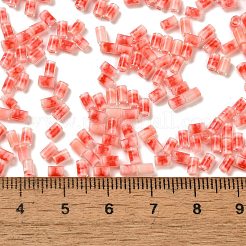 Two Tone Inside Colours Transparent Glass Seed Beads&nbsp;SEED-C004-05G