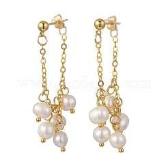 304 Stainless Steel Dangle Stud Earrings&nbsp;EJEW-JE06959