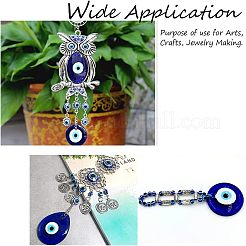 Handmade Evil Eye Lampwork Pendants&nbsp;LAMP-NB0001-15