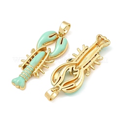Brass Enamel Pendants&nbsp;KK-T001-02G