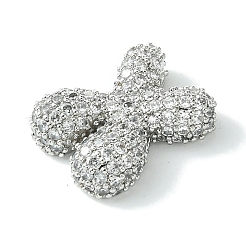 Rack Plating Brass Clear Cubic Zirconia Pendants&nbsp;KK-S378-01P-X