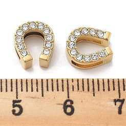 PVD Vacuum Plating 304 Stainless Steel Crystal Rhinestone Beads&nbsp;SATS-R130-02G-03