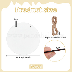 Unfinished Wood Round Slices&nbsp;AJEW-WH0766-21