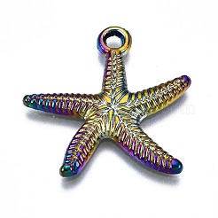 Rainbow Color Alloy Pendants&nbsp;PALLOY-S180-182-NR