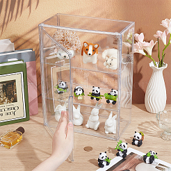 2-Tier Acrylic Display Cases for Cosmetics Holder&nbsp;ODIS-WH0078-71