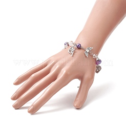 Alloy Heart & Fairy Charm Bracelets&nbsp;BJEW-JB09307