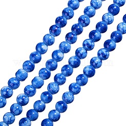 2 Strands Opaque Spray Painted Glass Beads Strands&nbsp;GLAA-SZ0001-50J