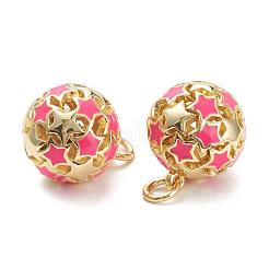 Brass Enamel Charms&nbsp;KK-A153-02G-H