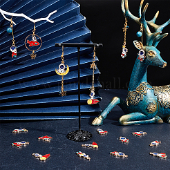 40Pcs 10 Style Alloy Enamel Pendants&nbsp;ENAM-SC0002-22
