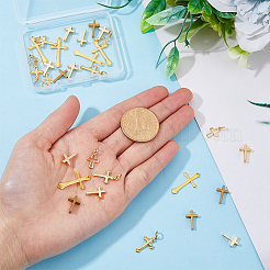 36Pcs 6 Style Long-Lasting Plated Brass Charms&nbsp;KK-FH0005-19