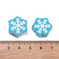 Christmas Theme Printed Wood Beads&nbsp;WOOD-M015-05G