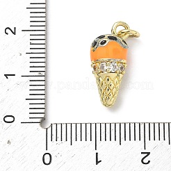 Brass Micro Pave Cubic Zirconia Pendants&nbsp;KK-H255-03G-02