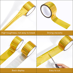 50M Laser Shining Bopp Plastic Scrapbook Decorative Adhesive Tapes&nbsp;AJEW-WH20002-57B-03