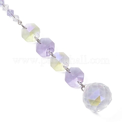 Glass Teardrop Window Hanging Suncatchers&nbsp;HJEW-JM04547