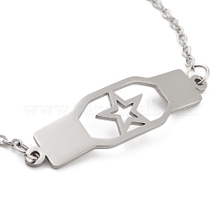 Non-Tarnish Stainless Steel Cable Chain Link Bracelets for Women Men&nbsp;LS-STAS-Z061-01P-10